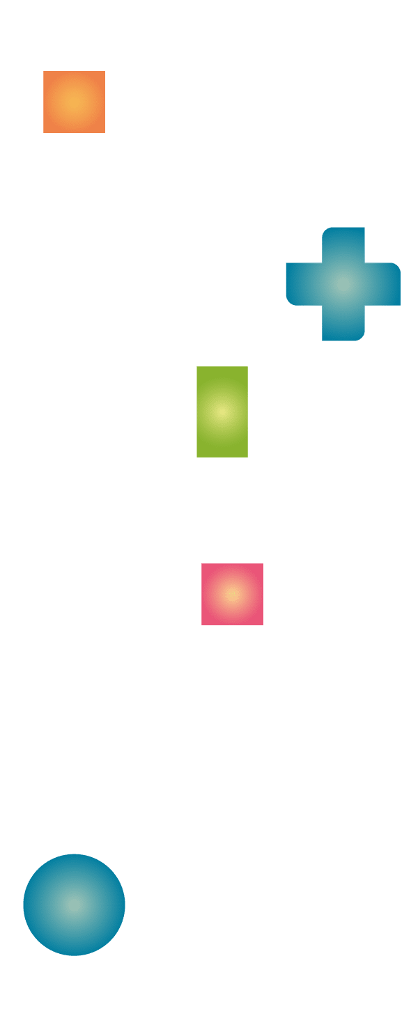 a group of colorful squares